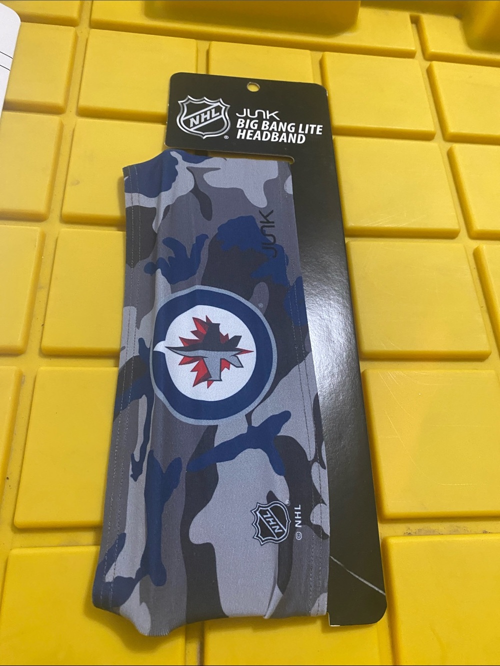 NHL Winnipeg Jets Camouflage Headband - Blue Gray